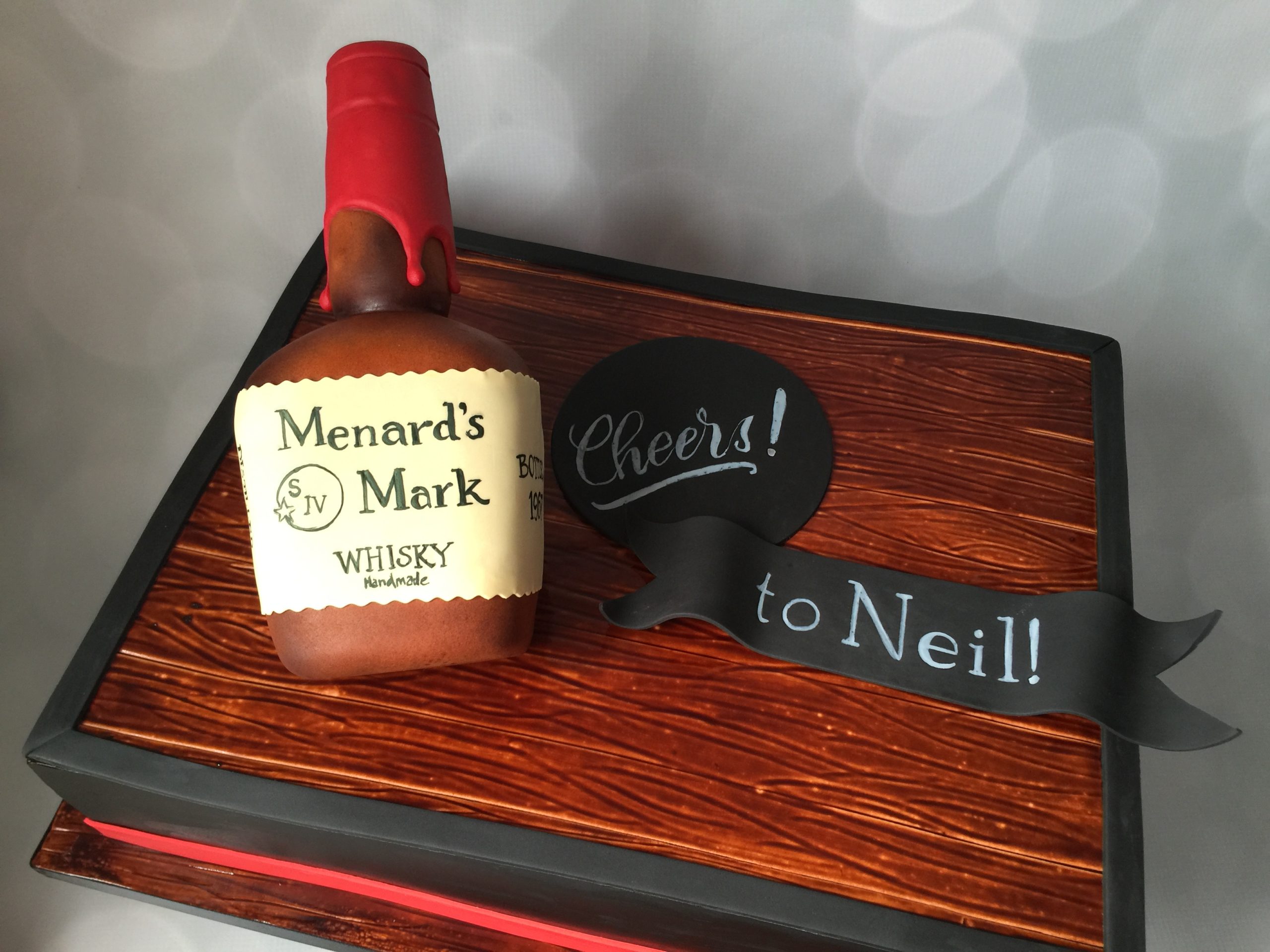 50th Birthday Party Favor | Makers Mark Whisky | Custom alcohol bottles
