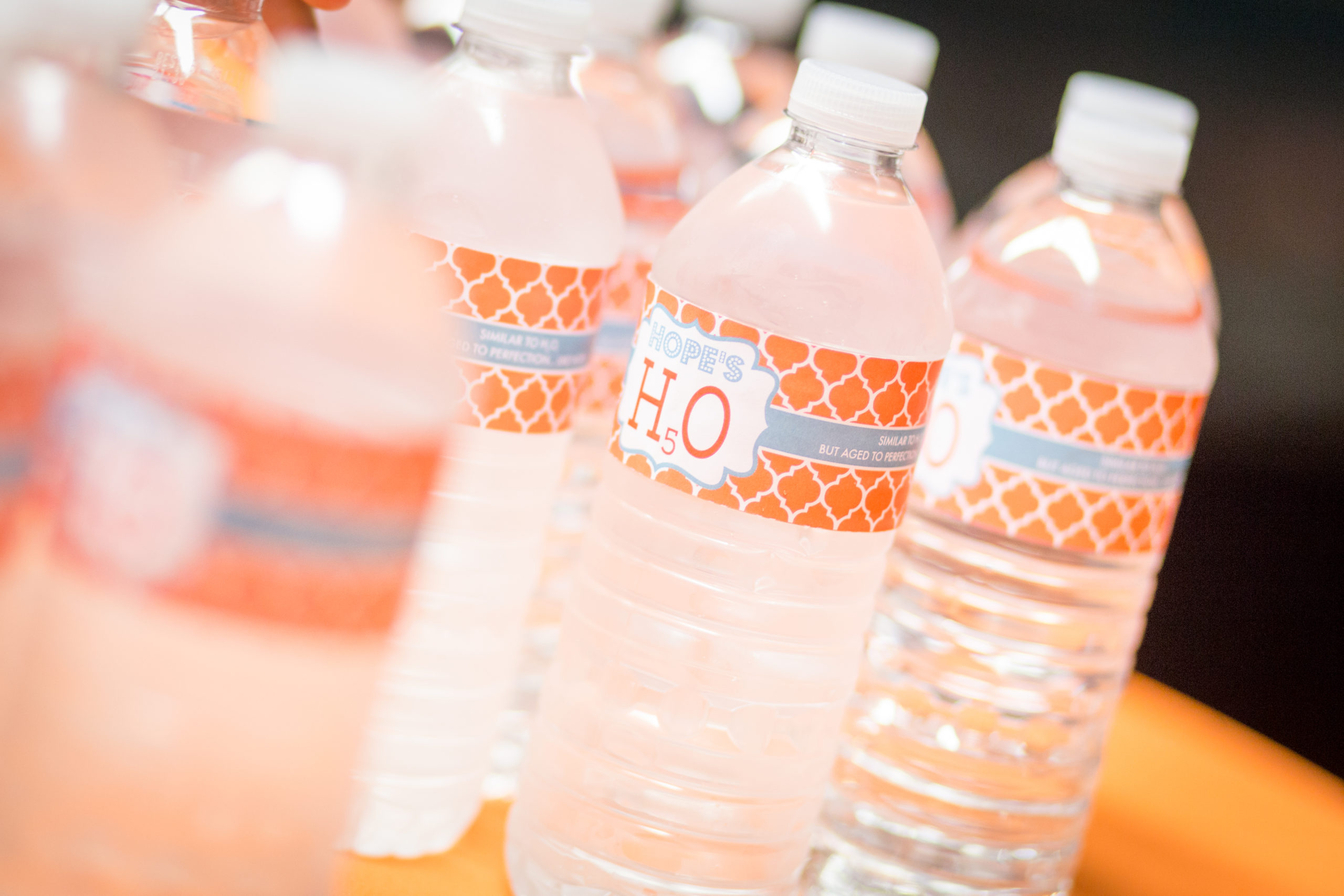 Custom Water Bottles | End of the Night Snack | 50th birthday