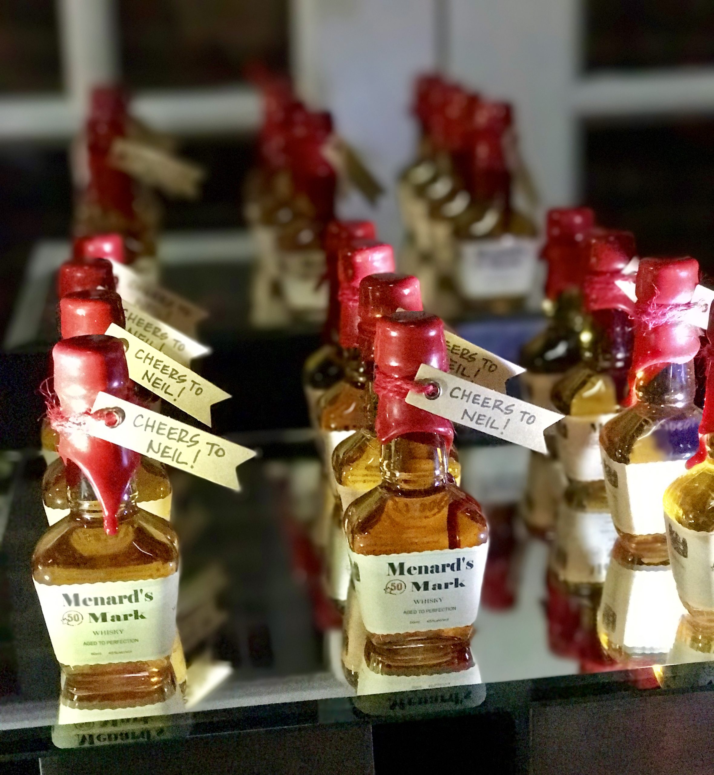 50th Birthday Party Favor | Makers Mark Whisky | Custom alcohol bottles