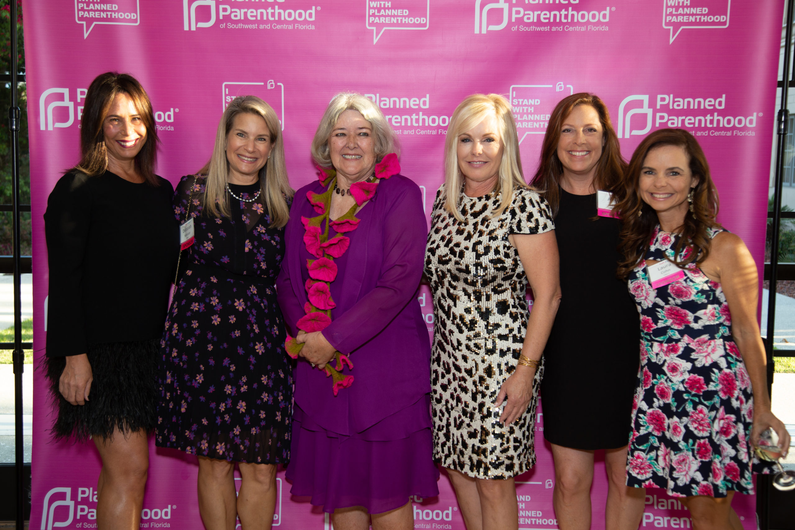 Photo op for Planned Parenthood fundraiser featuring Pat Schroeder