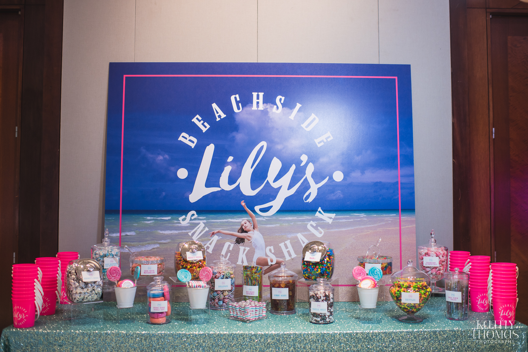 Beach Theme Candy Buffet | Snack Shack Candy Bar | Orlando Mitzvah Planner | Orlando Museum of Art