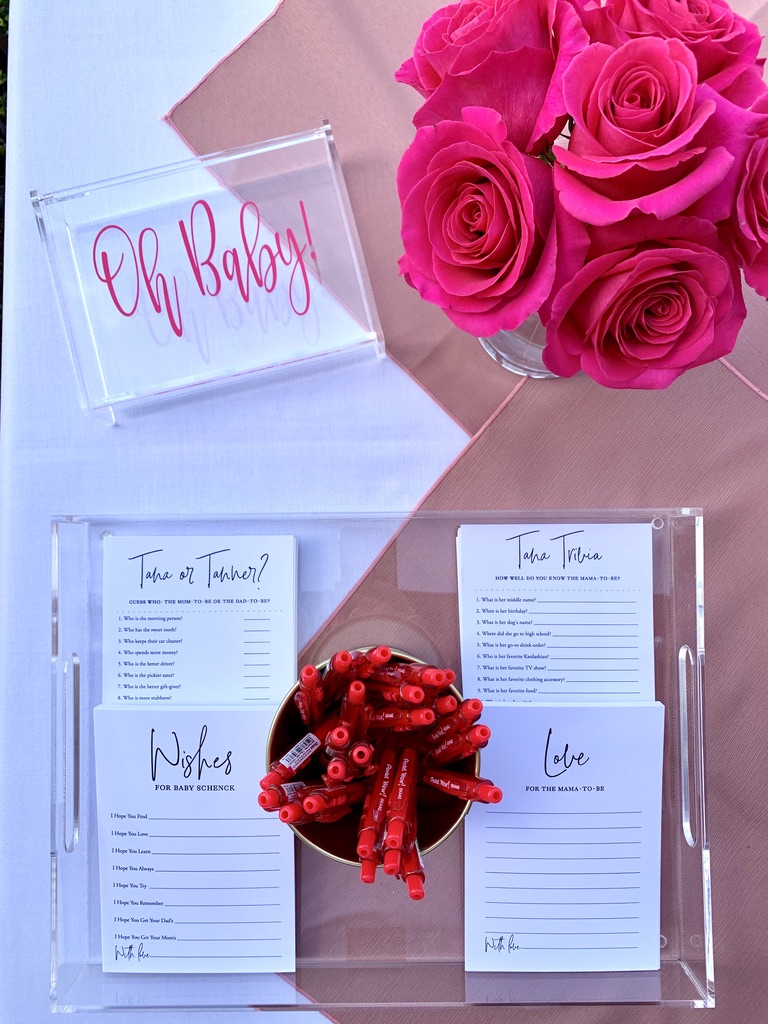 Pink Baby Shower | Oh Baby | Baby Shower Games