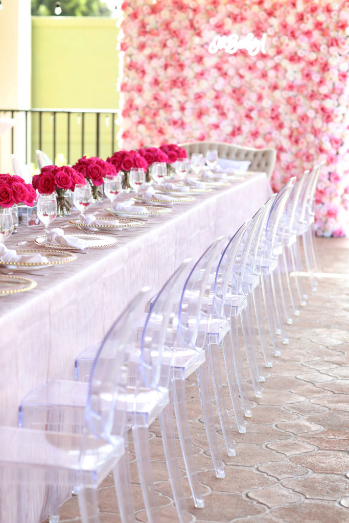 Pink Decor | Pink Accents | Tickled Pink | Baby Girl Shower