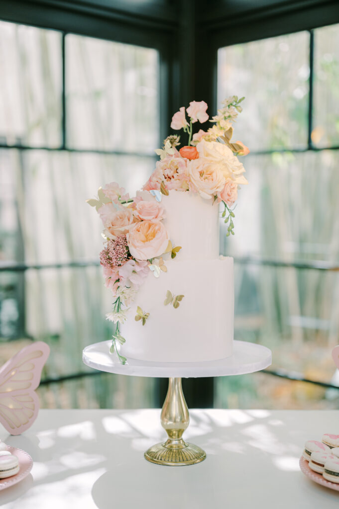 Butterfly Cake at Butterfly Baby Shower at The Alfond Inn