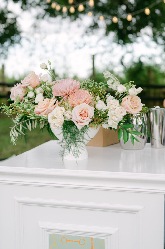 Stunning Equestrian Theme 50th Birthday at JRB Equestrian with beautiful pink flowers