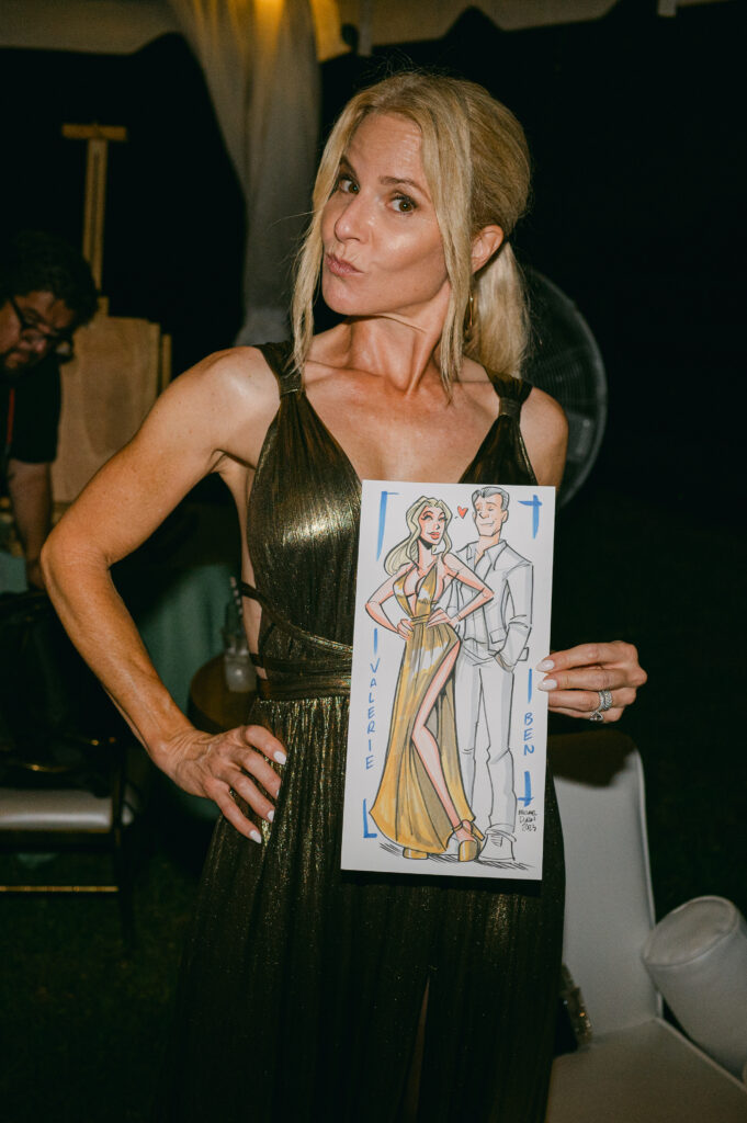 Stunning Equestrian Theme 50th Birthday at JRB Equestrian with fashion sketch artist